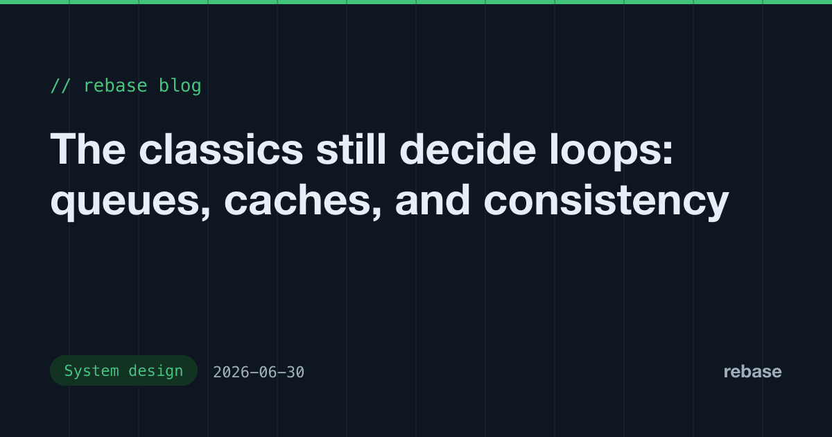 The classics still decide loops: queues, caches, and consistency